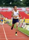 Matthew Shirling (Mersey) wins the inter boys 1500 metres.